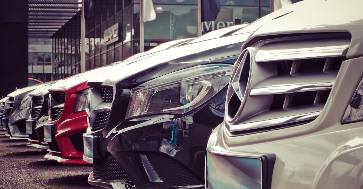 Dealership Vehicles in the parking lot